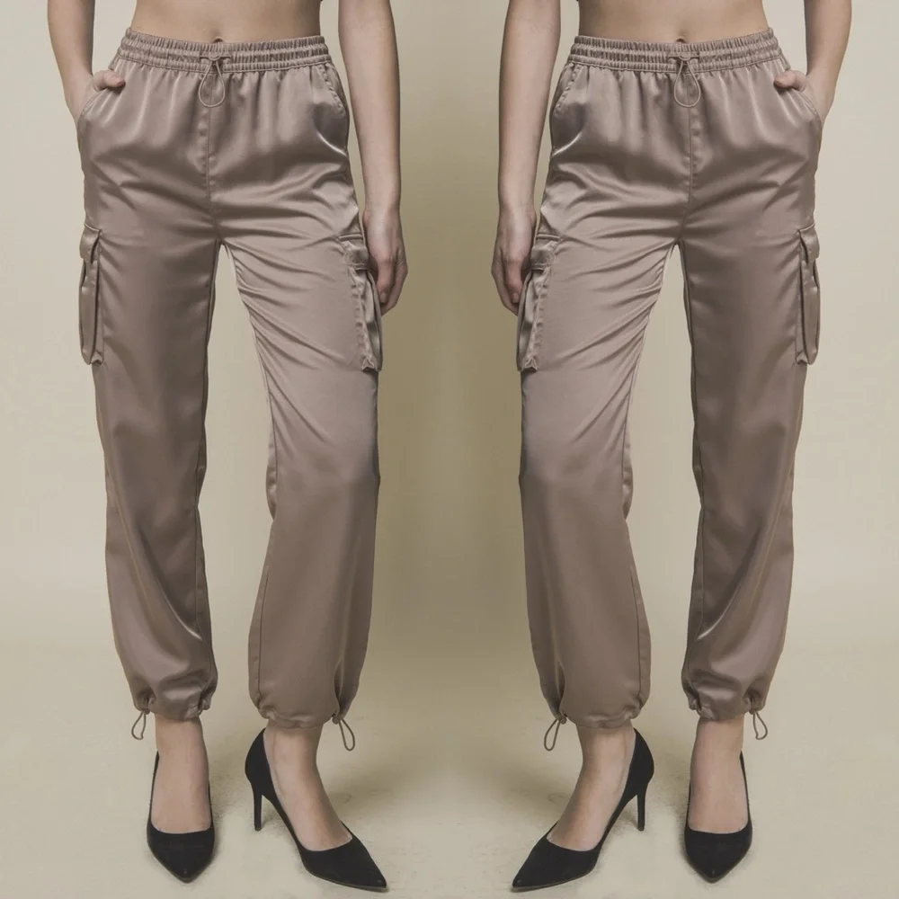 #54 Satin Glamor Joggers-NWT🏷️ - Picture 2 of 2